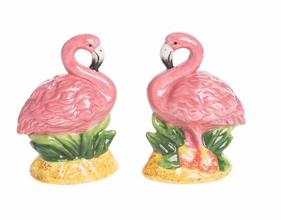 4" Pink Flamingos Salt & Pepper Shakers
