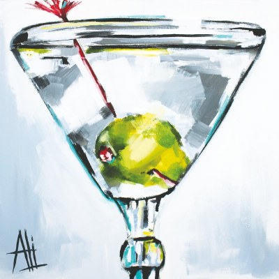 5" Square The Art of The Martini Beverage Napkins