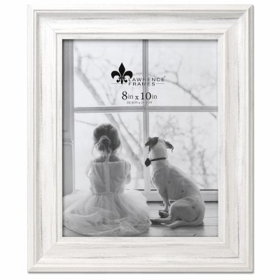 8" x 10" Distressed White Picture Frame