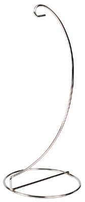 11" Silver Metal Ornament Stand