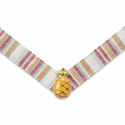 Medium Bristol Red Orange and Blue Yellow Pineapple Strap