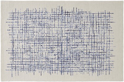 3.6' x 5.6' Ivory and Navy Maddox 8630F Rug