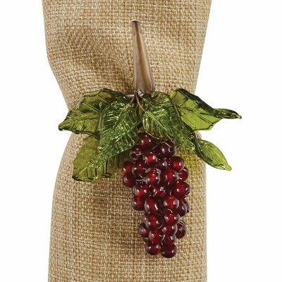 4" Red Grapes Mason Reserve Napkin Ring