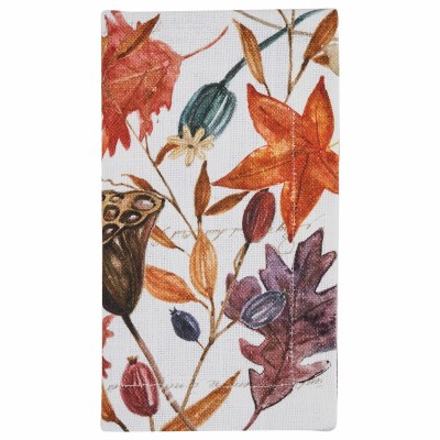 18" Square Multicolor Harvest Home Fabric Napkin Fall and Thanksgiving
