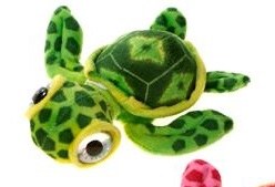 7" Green Big Eye Turtle Plush Toy