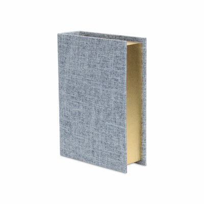 Large Gray and Blue Book Box