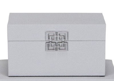 5" x 10" White Storage Box With Square Latch