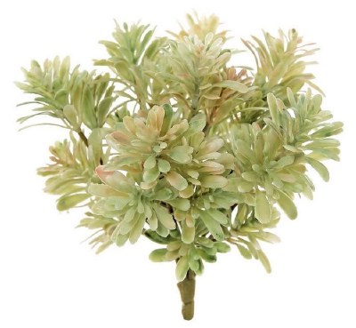 7" Faux Mini Moss Jade Leaf Bush