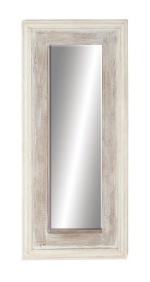 59" x 26" Whitewashed Wood Wall or Floor Mirror