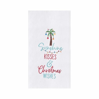 27" x 18" Sunshine Kisses & Christmas Wishes Flour Sack Kitchen Towel