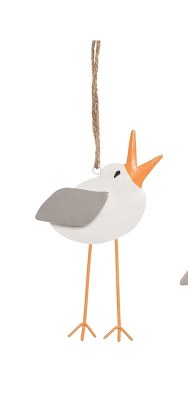 5" Kate Nelligan Seagull Head Up and In Ornament