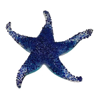 6" Dark Blue Glass Starfish