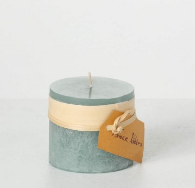 3.25" x 3.25" Gray Pillar Candle