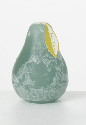 4" Gray Pear Candle