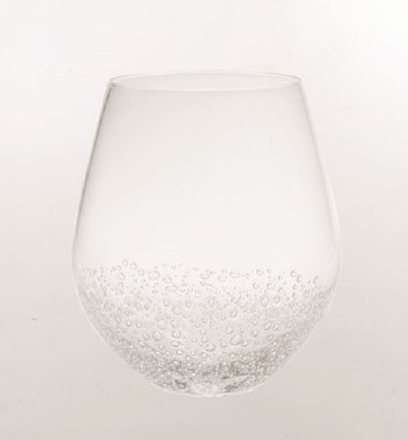 14 oz Clear Bubble Fiz Stemless Wine Glass