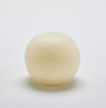 4" Ivory Flameless LED Sphere Candle