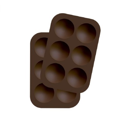 Set of 2 3" Hot Cocoa Bomb Molds