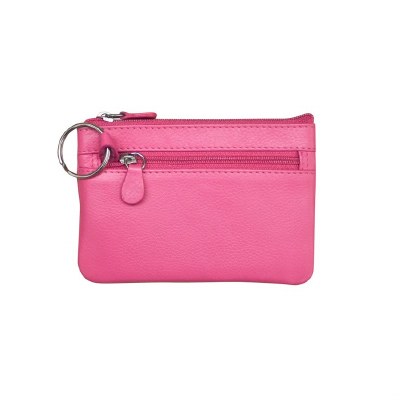 4" x 5" Hot Pink Leather Coin Purse
