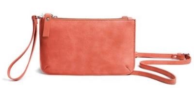 9" Coral Single Pocket Crossbody Purse