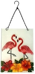 12" x 8" Fantastic Flamingo Sun Catcher