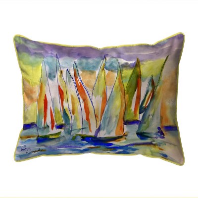16" x 20" Multicolor Regatta Indoor and Outdoor Pillow