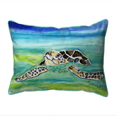 11" x 14" Turtle Surfacing Indoor and Outdoor Pillow