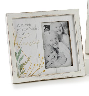 4" x 6" A Piece of My Heart Is In Heaven Picture Frame