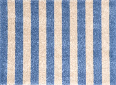 20" x 30" Cabana Ocean Stripes Washable Floor Mat
