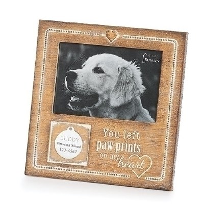 4" x 6" Polyresin Dog Tag Memorial Picture Frame