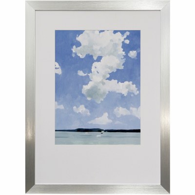 40" x 30" July Lakeside II Framed Art Print Under Glass