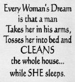 "Every Woman's Dream Is That A Man CLEANS The Whole House" Kitchen Towel