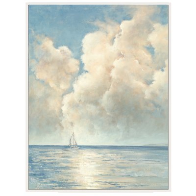48" x 36" Into The Horizon Canvas Wall Art With Frame