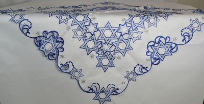 36" Sq Star of David Table Topper