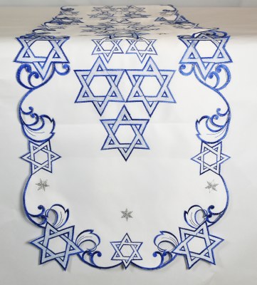 72" Star of David Table Runner