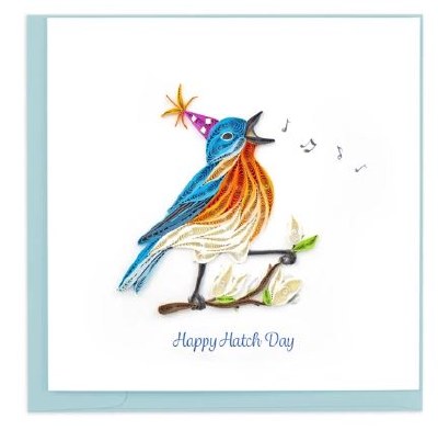 6" Square Quilling Happy Hatch Day Greeting Card