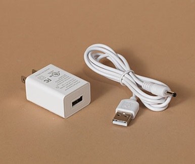 47" White USB Cord With UL Adaptor