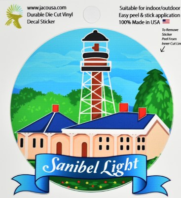 4" Sanibel Lighthouse Sticker