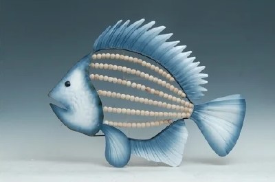 30" Metal Fish Wall Plaque