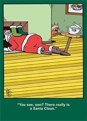 "Santa Claus is Real" Christmas Card