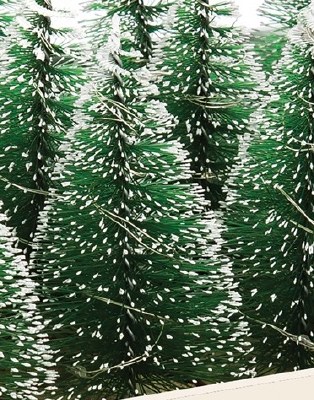 5" Multicolor LED Brush Tree Decor