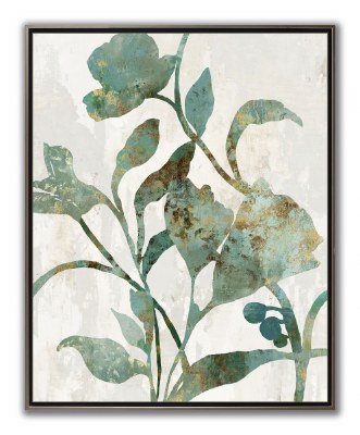 30" x 24" Rustic Flower Canvas 2 Framed