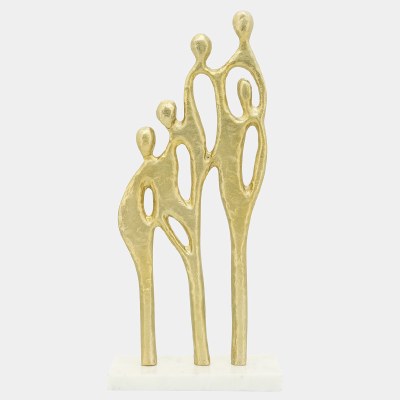 18" Gold Family of Five Sculpture