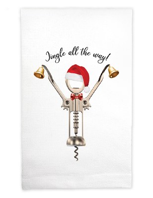 22" x 17" Jingle Alll The Way Huck Kitchen Towel