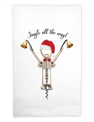 22" x 17" Jingle Alll The Way Huck Kitchen Towel