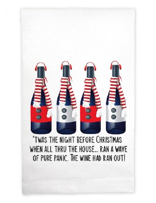 22" x 17" 'Twas the Night Before Christmas Huck Kitchen Towel