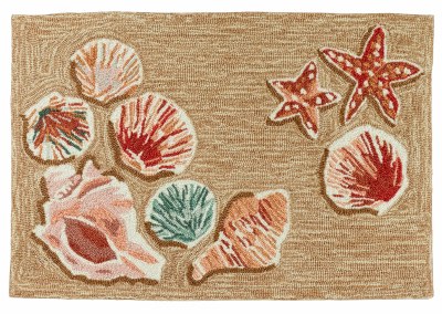 30" x 48" Sand Beachcomber Frontporch Indoor/Outdoor Rug