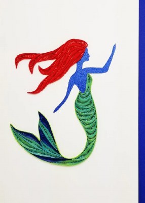 5" x 7" Mermaid Quilling Card