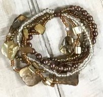 Brown Pearl Bead Bracelet