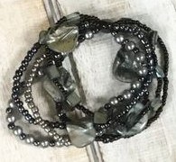 Black Pearl Bead Bracelet