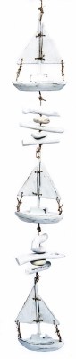 White Sailboat Driftwood Drop